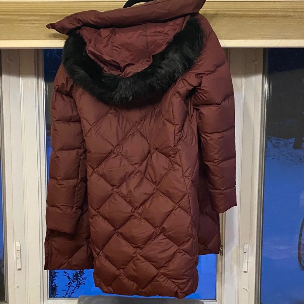 Columbia Maroon Hooded Puffer Jacket - Picture 5 of 13